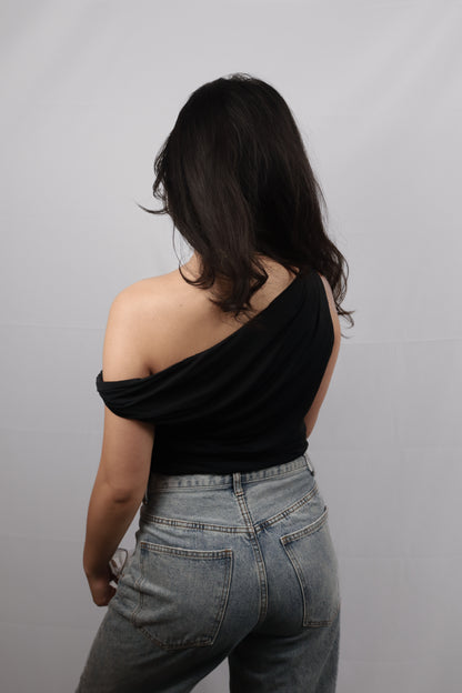 Solstice One-Shoulder Crop Top